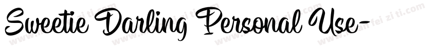 Sweetie Darling Personal Use字体转换